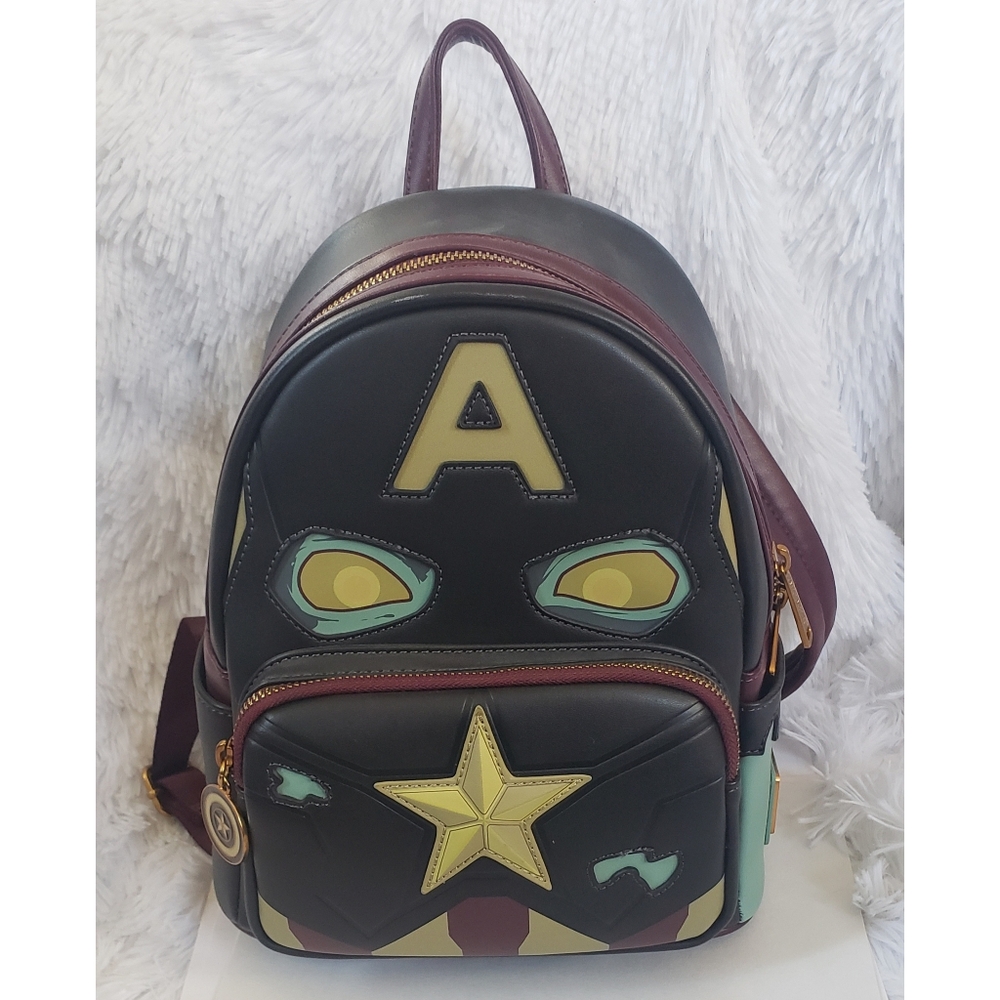 Loungefly Marvel What If? Zombie Captain America Cosplay Backpack